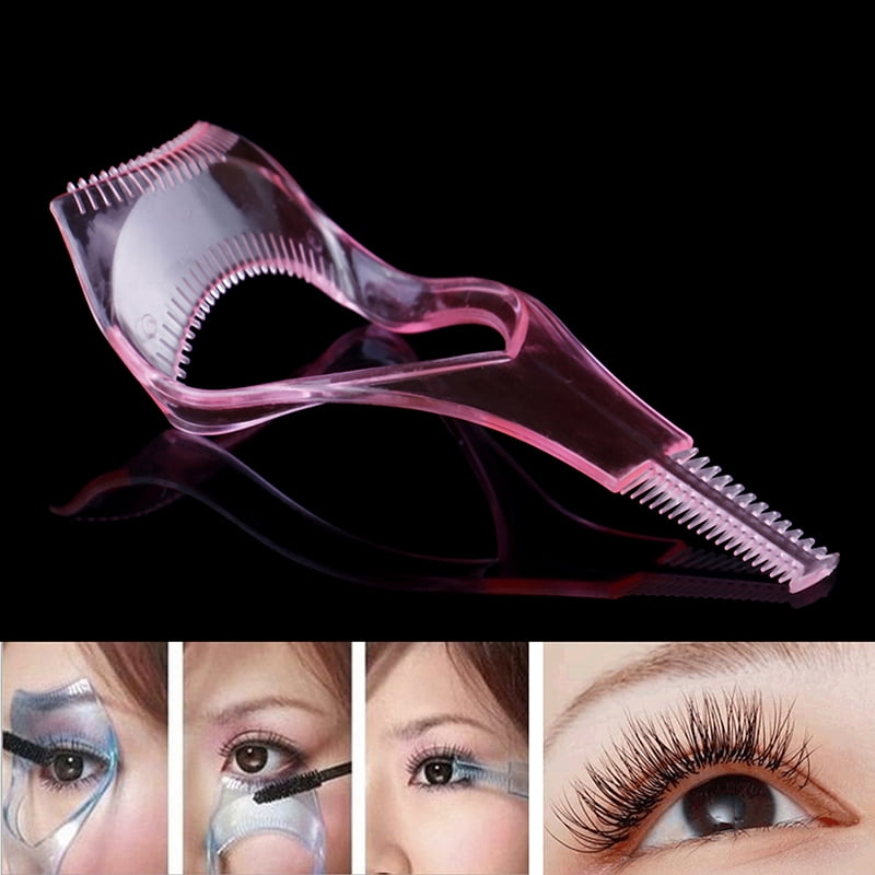 3in 1 Eye lash mascara guard eyelash applicator tool comb guide pa