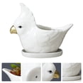 thumbnail image 2 of 1 Set Flower Planter with Tray Cartoon Parrot Flowerpot Succulent Container, 2 of 8