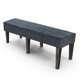 thumbnail image 1 of Funda de Asiento de Banco Stretch Uxcell, Reutilizable Impermeable Rectangular para Cojines de Banco de Comedor para Dormitorio [Gris Oscuro], 1 of 6