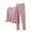 Pink, variant on Feancey Women's Plus Size Pajamas Sets Loose V Neck Long Sleeve Sleepwear Matching Pjs Set Soft 2 Pieces Lounge Sets Comfy Casual Nightwear Army Green XXL