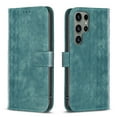 thumbnail image 5 of SaniMore Case for Samsung Galaxy S23 Ultra (6.8" 2023), PU Leather Wallet with Card Slots Cash Pocket Magnetic Closure Flip Kickstand Shockproof TPU Full Body Protective Business Shell, Green, 5 of 8
