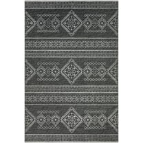 Addison Rugs Indoor/ Outdoor Yuma Boho Washable Rug 8' x 10' - Gray