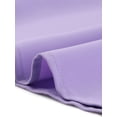 thumbnail image 5 of Top de blusa de trabajo con cuello redondo y mangas cortas con tapeta de medio botón con volantes para mujer Morado Claro XL, 5 of 5
