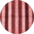 thumbnail image 1 of Ahgly Company Indoor Round Abstract Red Modern Area Rugs, 6' Round, 1 of 4