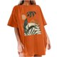 thumbnail image 2 of Fiudx Camisetas para Mujer Camisetas Informales con Estampado de Flores para Mujer, Camisetas Extragrandes de Manga Corta, 2 of 7
