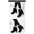 thumbnail image 5 of YAZI  Women's Chunky High Heel Ankle Booties, 5 of 7
