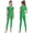 Green, variant on Girls Full Body Jumpsuit One Piece Romper Leotard Ballet Dance Unitard Gymnastics Activewear Grey 16
