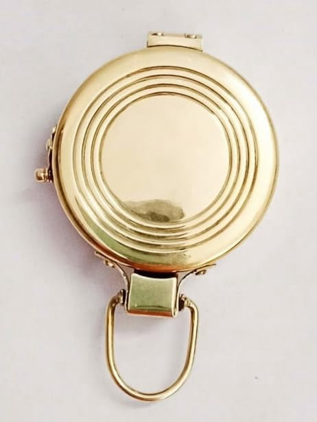 Maritime treasures Vintage Brass Pocket Compass – Antique Style Magnetic Navigation Compass for Hiking, Camping, Survival, Travel & Nautical Collectors