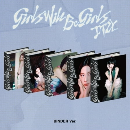 Itzy - Girls Will Be Girls - Binder Random Cover Version incl. Binder   Hand Writing Postcard - Music & Performance - CD
