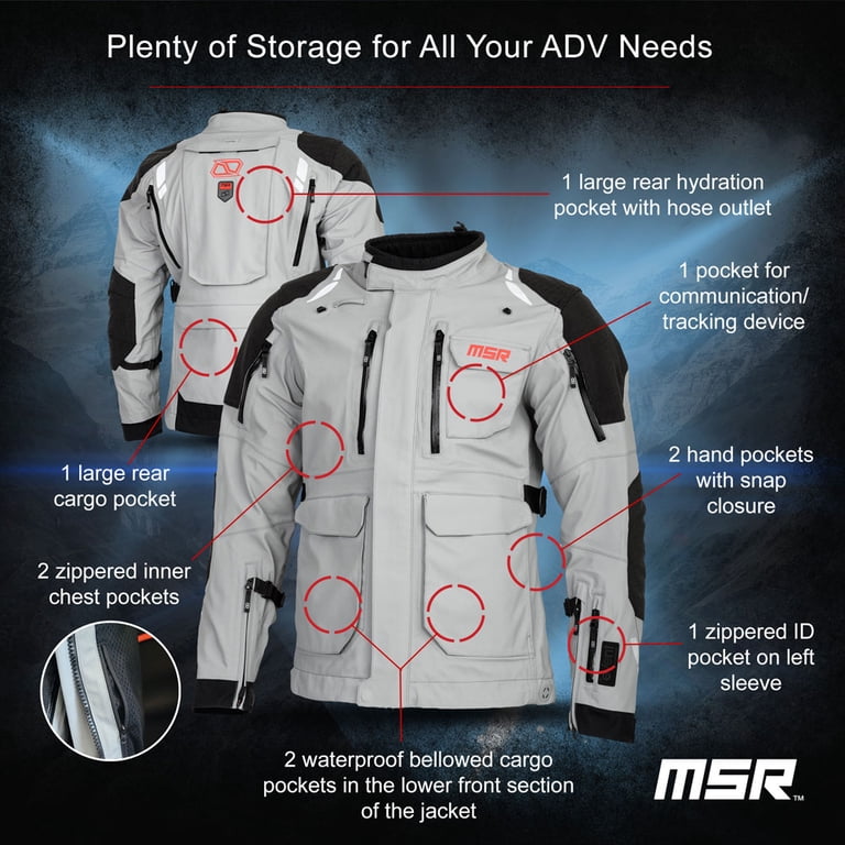 MSR Xplorer ADV Motorcycle Jacket – Waterproof Textile Riding