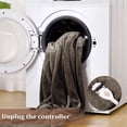 thumbnail image 6 of ZACOO Electric Heated Throw Blankets Reversible Two-Color Flannel Soft Heating Blanket for Living Room Bedroom, Dark Brown/Light Brown, 6 of 8