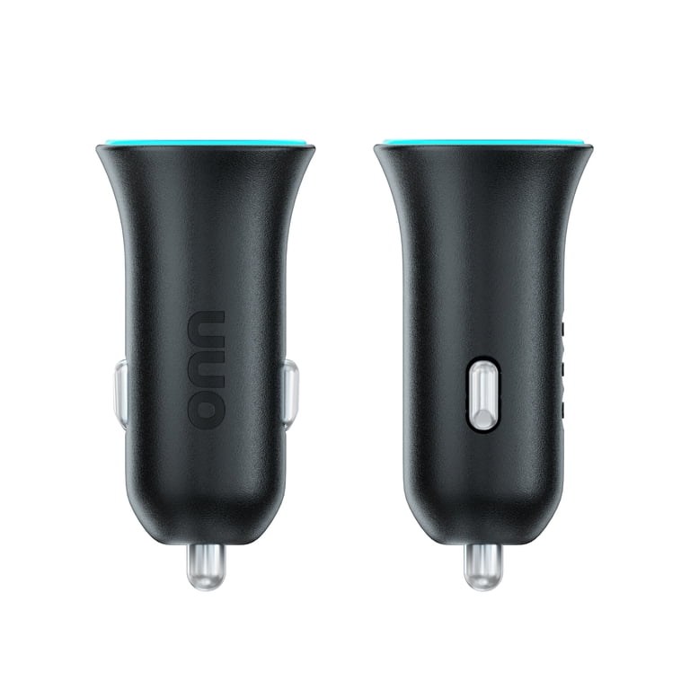 onn 24W Dual USB-A Car Charger with 3ft USB-C Cable photo 3