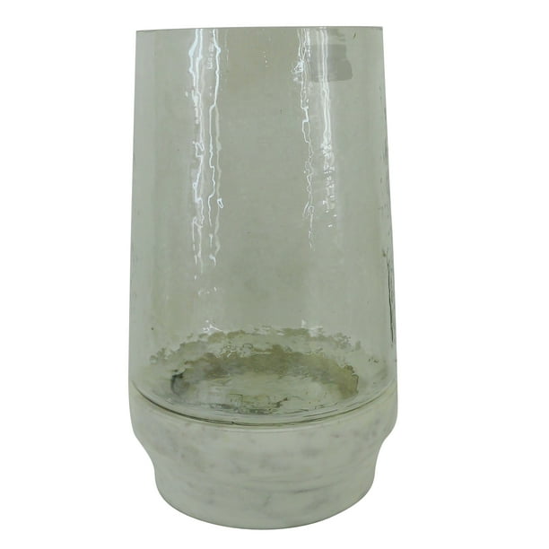 Decmode Traditional 12 X 7 Inch Glass Hurricane Candle Holder Walmart Com Walmart Com