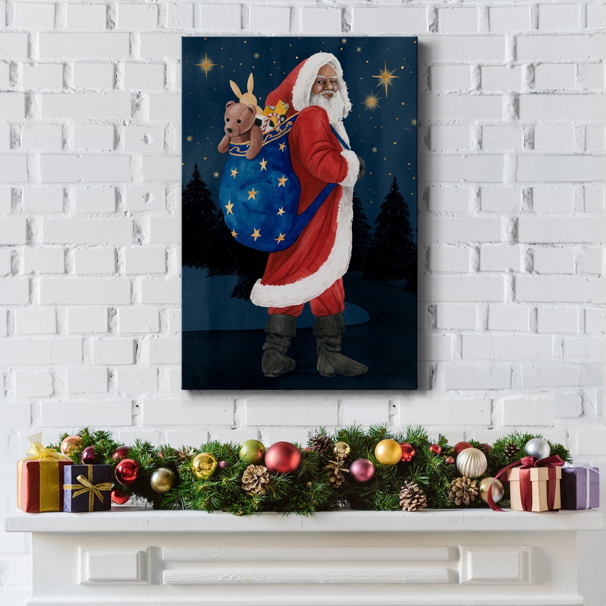 Celestial Christmas Collection B- Gallery Wrapped Canvas