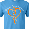 thumbnail image 4 of Inktastic Leukemia Awareness with Orange Ribbon Heart T-Shirt, 4 of 5