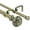 Antique Brass, variant on Urbanest Adjustable Double Curtain Rod Set Door Knob Flat Button Finials – 1″ Front & 5/8 Back Rod With Brushed Steel Rod, 28–48 Inches