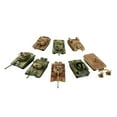 thumbnail image 3 of segolike 8 Pieces 1:72 Scale DIY Tank Model Assemble Model Building Toys Puzzle Games for Style A, 3 of 9