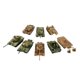 thumbnail image 3 of Kits de modelos de tanque a escala 1:72, 8 piezas, juegos de rompecabezas, detalles finos, juguetes de construcción en miniatura para adultos y niños, Estilo A, 3 of 8