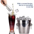 thumbnail image 1 of Pinzas para hielo de acero inoxidable, 2 uds., compatibles con cubos de hielo, pinzas para servir cubitos de hielo con dientes, compatibles con cócteles, whiskies, cocina, servicio de comida, 1 of 2
