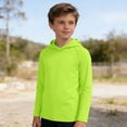 thumbnail image 3 of LRen Boys Long Sleeve Swim Shirt Fishing Hoodie, UPF 50+ UV Sun Protection Hooded Sun Shirt Boys, Fishing Water Swim Shirts for Boys Size 5-6 Years, 3 of 7