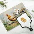 thumbnail image 4 of BaHomeck placemats Set of 4 Rooster Standing On The Grass Cotton Linen rectangle Placemats for Kitchen Dining Table Indoor,Outdoor,18*12inch, 4 of 4