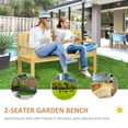 thumbnail image 4 of Outsunny 2 Seater Garden Bench with Slatted Design for Park Yard Outdoor, 4 of 10