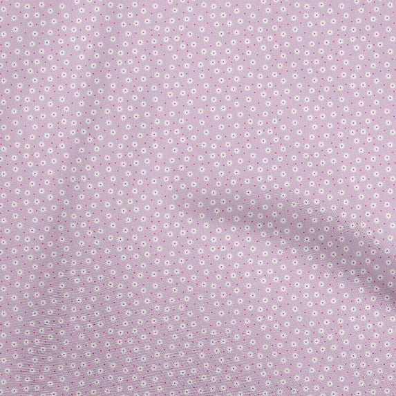 oneOone Silk Tabby Light Pink Fabric Floral Sewing Material Print Fabric By The Yard 42 Inch Wide