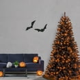 thumbnail image 2 of 6.5’ Pre-Lit North Valley Black Spruce Artificial Christmas Tree - Orange Lights, 2 of 3