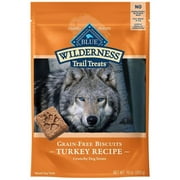 Angle View: Blue Buffalo Wilderness Grain-Free Turkey Biscuits 10 oz Pack of 3