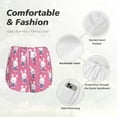 thumbnail image 4 of Bixox Women's Rabbit Holding Flowers pattern 2 in 1 Running Shorts - Lightweight Athletic Workout Gym Yoga Shorts Liner with Pockets - X-Large, 4 of 7