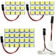 thumbnail image 3 of 1 pieza panel de coche lámpara de mapa de lectura 5050 6 9 12 15 24 36 48 led smd cúpula interior bombilla luces de techo t10 adaptador de base festoon, 3 of 3