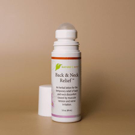 Nature’s Rite Back and Neck Relief Roll-On, Fast-Acting Cooling & Soothing Formula for Targeted Relief