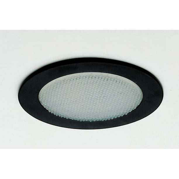Nicor Lighting 4 Inch Recessed Lighting Shower Trim With Albalite Lens Black 19509bk Walmart Com Walmart Com