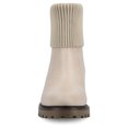 thumbnail image 6 of Journee Womens Isabeau Round Toe Block Heel Casual Comfort Chelsea Boots, Widths Available, 6 of 9
