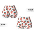 thumbnail image 5 of Kdxio Strawberries Print Workout Shorts for Women Seamless Soft Smooth Gym Yoga Scrunch Active Shorts, 5 of 9