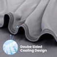 thumbnail image 4 of ALANDA Gradient Cooling Blanket for Summer, Double-Sided Cool Arc-Chill Q-max＞0.5 Breathable Soft Silky Skin-Friendly Cooling Blanket for Hot Sleeper, Full Size 60"x79", 4 of 7