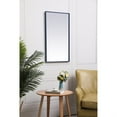 thumbnail image 2 of Elegant Decor MR42036BL 20 x 36 in. Metal Frame Rectangle Mirror, Blue, 2 of 2