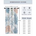 thumbnail image 6 of Summer Marine Life Thermal Insulated Blackout Curtains for Bedroom 84 Length Ocean Coral Starfish Art Lines Room Darkening Curtain 1 Panel Grommet Window Curtain Drape for Living Room Nursery Room, 6 of 7