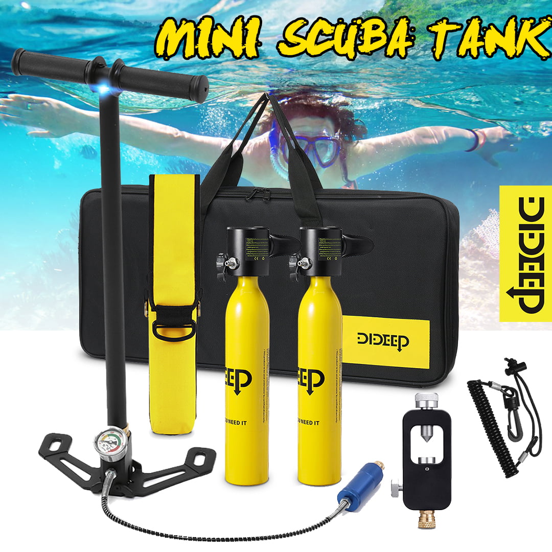 DIDEEP 0.5L Diving Mini Scuba Cylinder Oxygen Tank Underwater Breath Equipment 