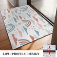 thumbnail image 3 of White Boho Bohemia Rainbow Clouds Sun Pattern Door Rugs,Washable Non Slip Door Mats Indoor,Decorative Door Mats,Entry Mat Indoor for Entrance,Bedroom,Kitchen,Bathroom,20"x32", 3 of 6