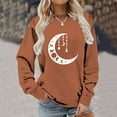 thumbnail image 4 of Patlollav Pntutb Womens Sweatshirt,Ladies Print Loose Long Sleeve Tops, 4 of 7