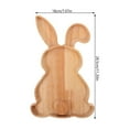 thumbnail image 7 of JHEHF Rabbit Shaped Wooden Serving Board Easter Cutting Board Kitchen Charcuterie Boards Serving Platter Chopping Cutting Board Easter Holiday Party Supplies, 7 of 7