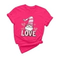 thumbnail image 3 of VKOYWKM Valentine's Tees Women Cute Love Heart Print T-Shirts Cute Tops Holiday Short Sleeve T Shirts Casual Crew Neck Romantic Tshirts, 3 of 7
