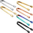 thumbnail image 3 of Pinzas para azúcar, pinzas para caramelos, 6 piezas, pinzas para hielo de acero inoxidable multicolor para fiestas, bodas, favores, barra de ensaladas y cocina Ormromra LKX-1479, 3 of 7