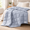 Gray-50*70, variant on Down Fiber Throw Blanket Lightweight Packable Indoor & Outdoor