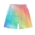 thumbnail image 4 of Kids Girls Fashion Cute Print Loose Short Sleeve Top Shorts Set Homewear Set, 4 of 8