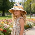thumbnail image 6 of SGFCWSX Boys Bucket Hat Wide Brim UV Protection Print Adjustable Chin Strap Summer Beach Outdoor Sun Hats for Kids Orange Size 4 Years, 6 of 9