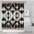 thumbnail image 2 of Extra Long Boho Shower Curtain 72x84 Inches - Vintage Floral & Tropical Leaves Pattern, Waterproof Bohemian Bathroom Decor with 12 Hooks, Tribal Rustic Style, 2 of 5