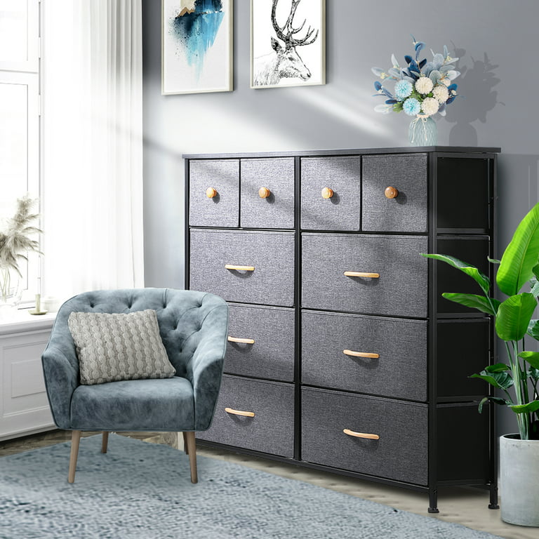  Nicehill Dresser for Bedroom with 10 Drawers, Storage Drawer  Organizer, Tall Chest of Drawers for Closet, Clothes, Kids, Entryway,  Fabric Drawers : Home & Kitchen