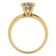 thumbnail image 4 of Solitaire Engagement Ring for Women - 1.5ct Yellow Moissanite in 14K Yellow Gold Promise Ring, 4 of 5